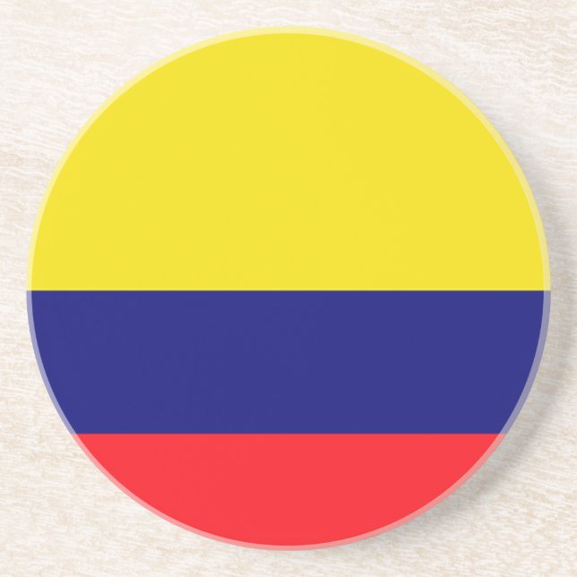 Colombia flag coaster (Front)