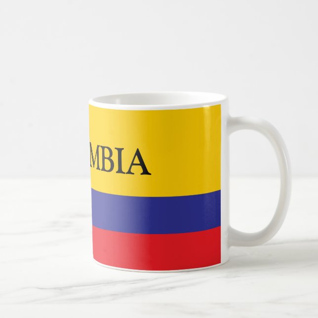Colombia flag coffee mug gift (Right)