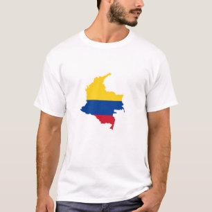 Colombia flag, Colombian Map, Mapa, Colombian T-Shirt