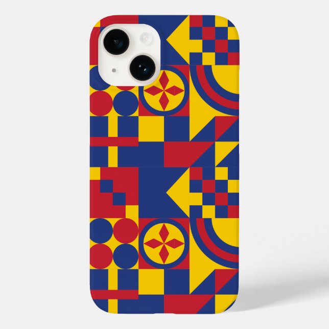 Colombia Flag Colourful Pattern Case-Mate iPhone Case (Back)