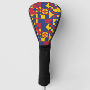 Colombia Flag Colourful Pattern Golf Head Cover