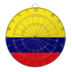 Colombia flag dartboard