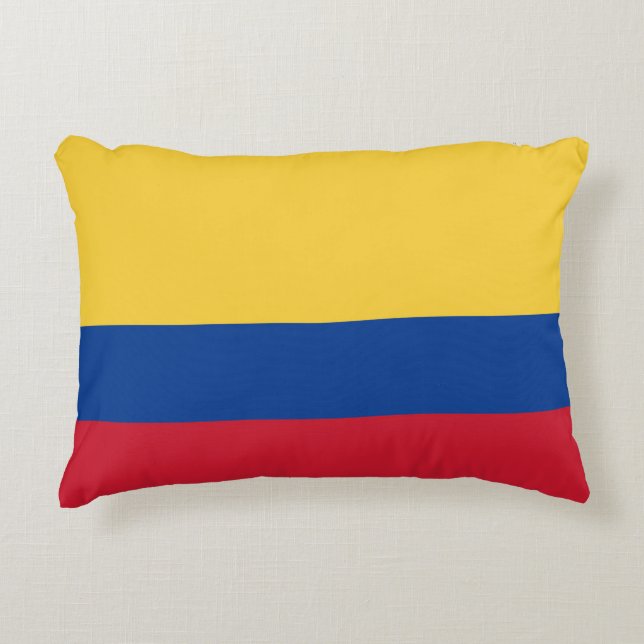 Colombia flag decorative cushion (Front)