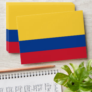 Colombia flag envelope