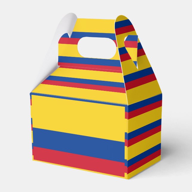 Colombia Flag Favour Box (Back Side)