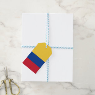 Colombia flag gift tags