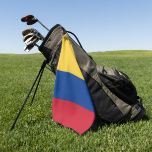 Colombia flag golf towel