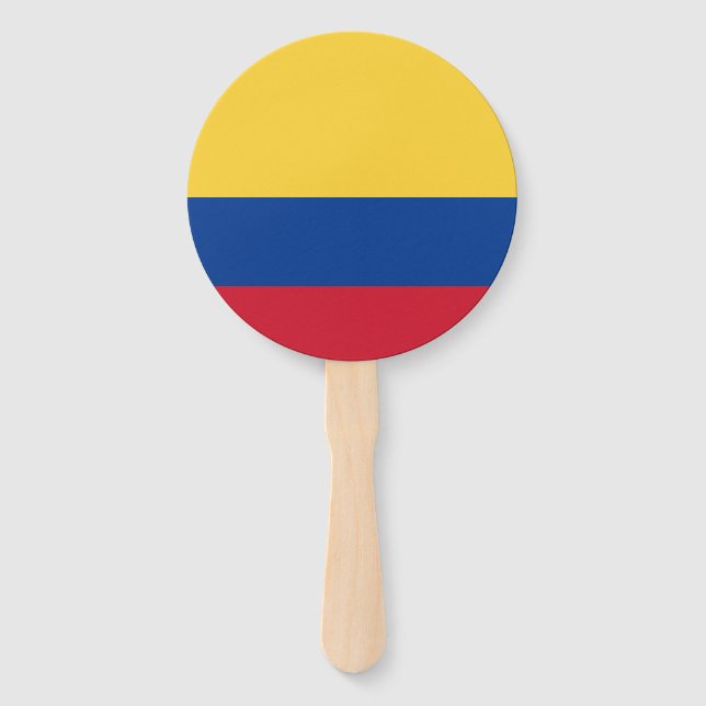 Colombia flag hand fan (Front)