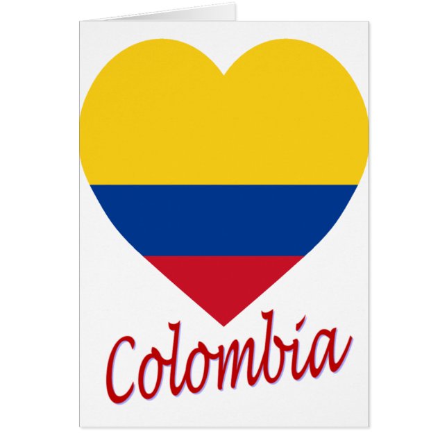 Colombia Flag Heart (Front)