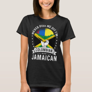 Colombia Flag Jamaica Grown Humour Citizen Pride T-Shirt