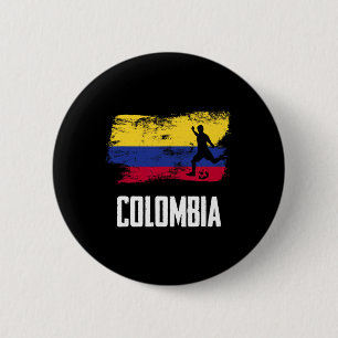 Colombia Flag Jersey Colombian Soccer Team Colombi 6 Cm Round Badge