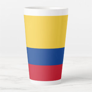 Colombia flag latte mug