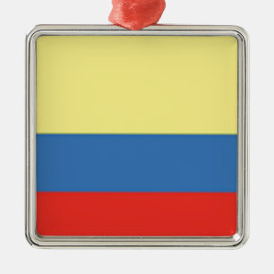 Colombia Flag Metal Ornament