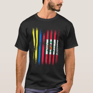 Colombia Flag Peru Grown Country Flags Stripes T-Shirt
