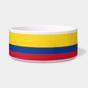 Colombia Flag Pet Bowl