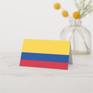 Colombia flag place card