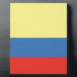 Colombia Flag Plaque<br><div class="desc">support your country</div>