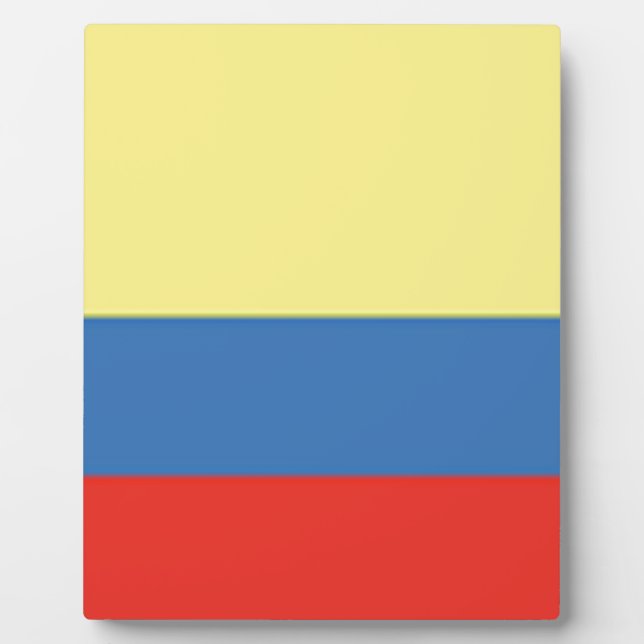 Colombia Flag Plaque (Front)