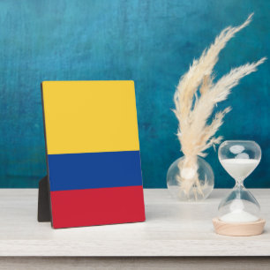 Colombia flag plaque