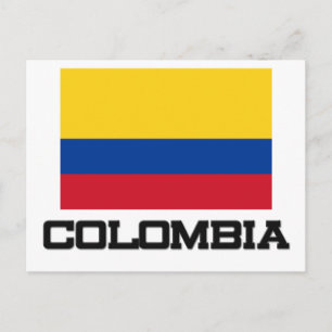 Colombia Flag Postcard