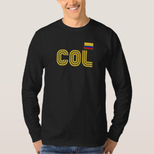 Colombia Flag Retro International Country Colombia T-Shirt