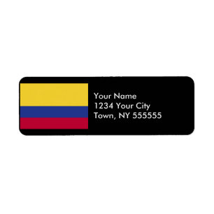 Colombia Flag Return Address Label