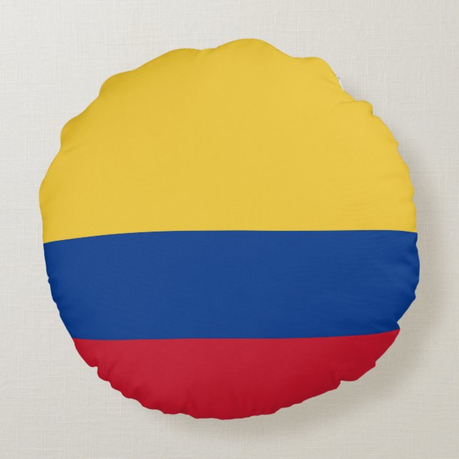 Colombia flag round cushion (Back)