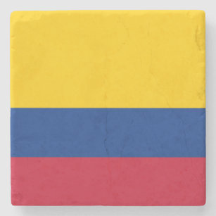 Colombia Flag Stone Coaster