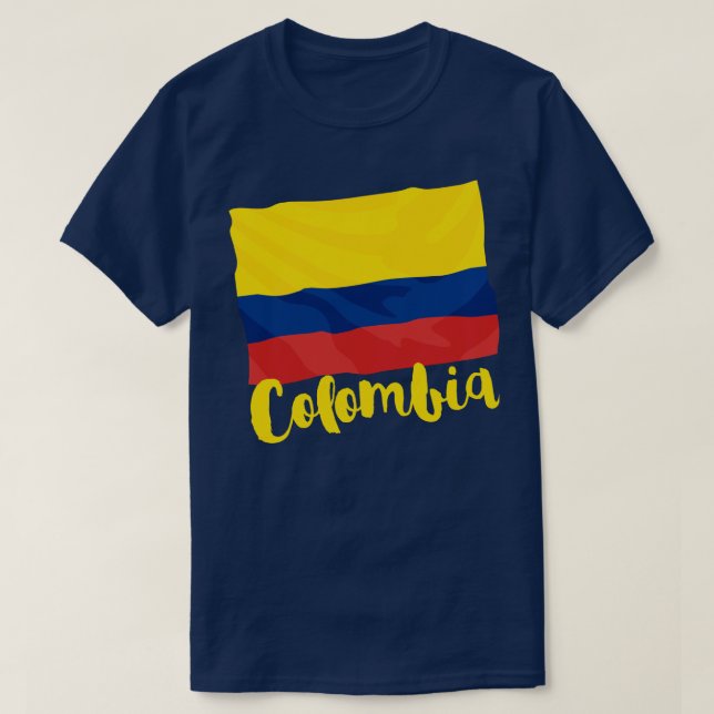 Colombia Flag T-Shirt (Design Front)