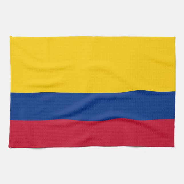 Colombia Flag Tea Towel (Horizontal)