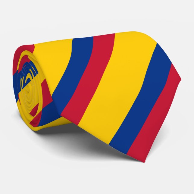Colombia Flag Tie (Rolled)