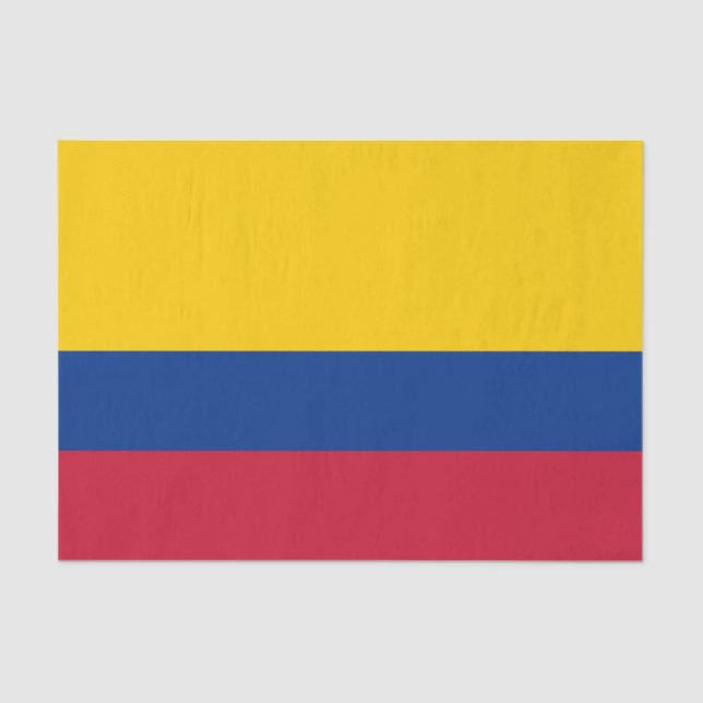 Colombia Flag Tissue Paper (Front)