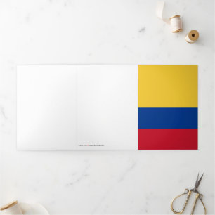 Colombia flag Tri-Fold card