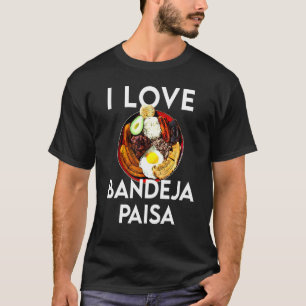 Colombia Food Comida Pride Matching Colombian Band T-Shirt
