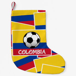 Colombia Football Small Christmas Stocking