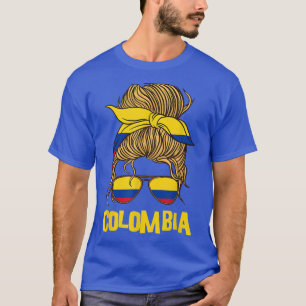 Colombia For Girl Colombian Flag for Women Colombi T-Shirt