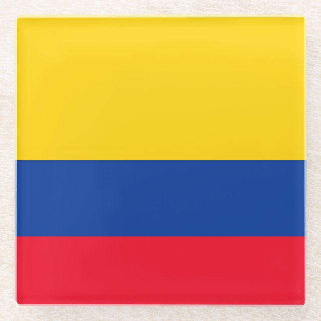 Colombia Glass Coaster (Front)