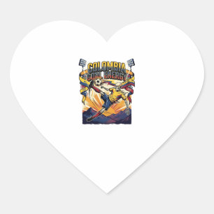 Colombia Goal Energy Skeleton Striker Nations Crea Heart Sticker