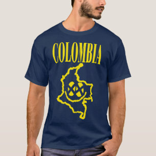 Colombia Grunge Smiling Face T-Shirt