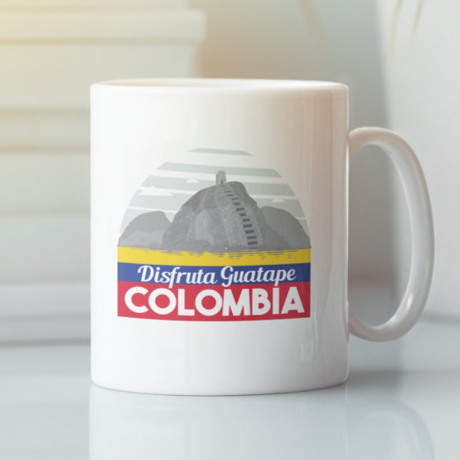 Colombia Guatape Vintage Travel  Coffee Mug (Colombia Guatape Vintage Travel Coffee Mug
)
