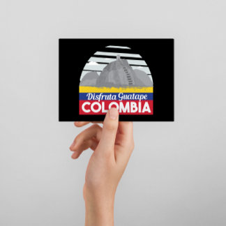 Colombia Guatape Vintage Travel Postcard