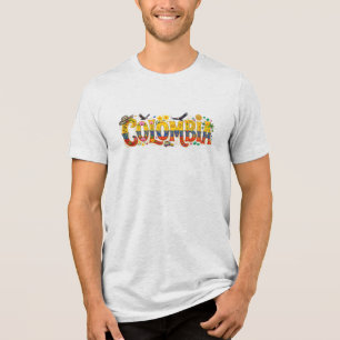 Colombia Heritage Vibrant Tropical Culture, Coffee Tri-Blend Shirt