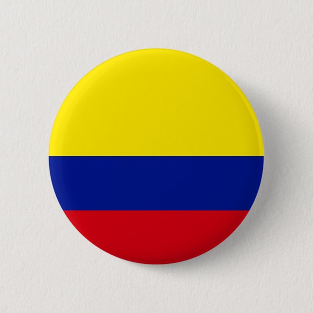 Colombia High quality Flag 6 Cm Round Badge (Front)