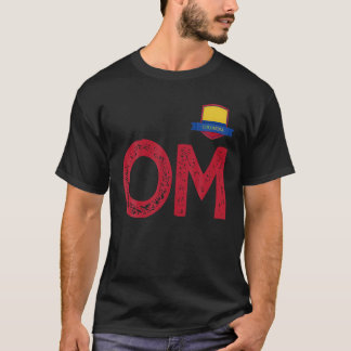 Colombia Human Flag Letter O and M Colombian T Shi T-Shirt