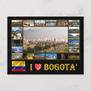 Colombia - I Love Bogotà - Postcard