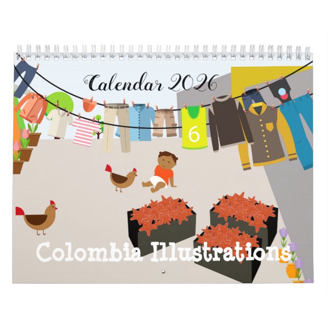 Colombia Illustrations Calendar (Cover)