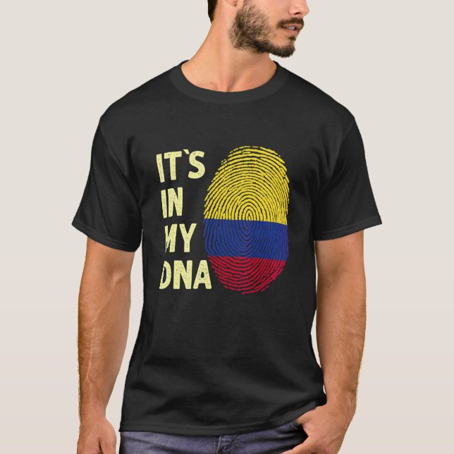 Colombia In My Dna Colombian Flag Team Colombia 1 T-Shirt (Front)