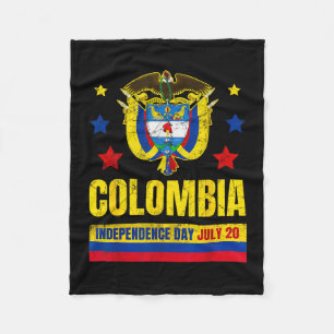 Colombia Independence Day July 20 Colombian Flag Fleece Blanket