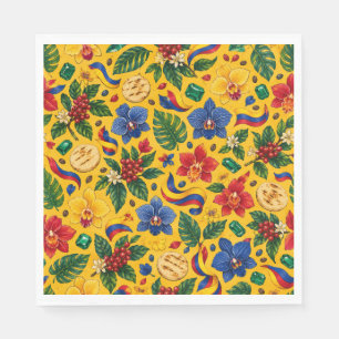 Colombia-Inspired Fiesta Cultural Napkin