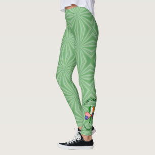 Colombia Ireland USA Shamrock Flag Personalised Leggings